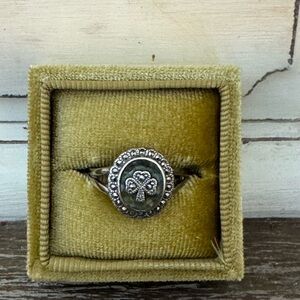 Sterling Silver Irish Solvar Connemara Marble Ring Size 7